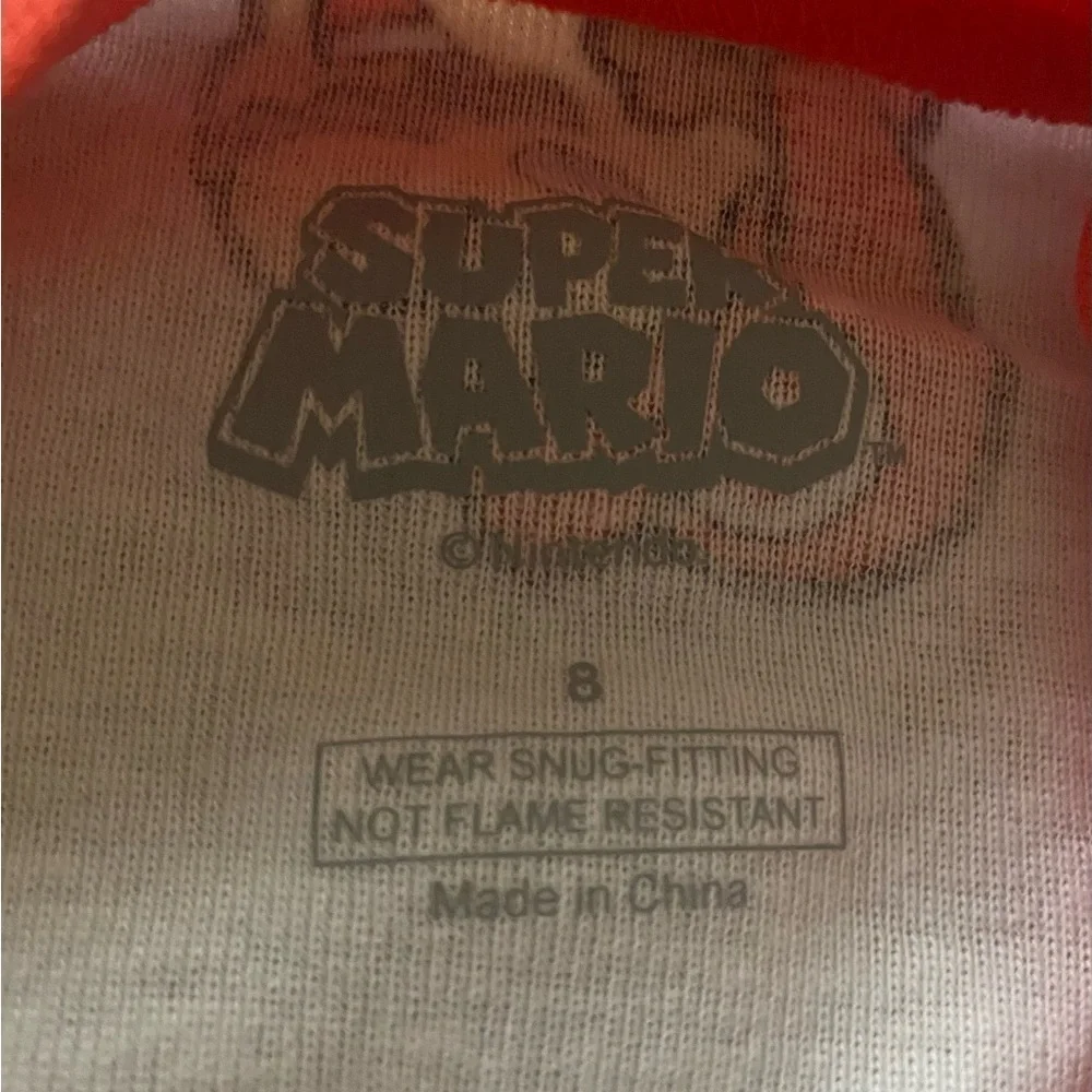 NWT-MARIO BROS-TWO PAIR OF PAJAMAS-SIZE 8